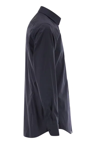 Hugo Boss Boss Men Slim Fit Shirt In Easy-iron Stretch Cotton Poplin In Black