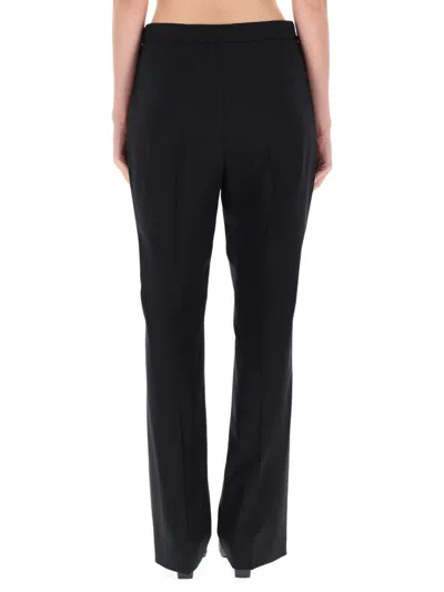 Hugo Boss Boss Striped Bootcut Pants In Black