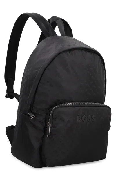 Hugo Boss Boss Technical Fabric Backpack In Black