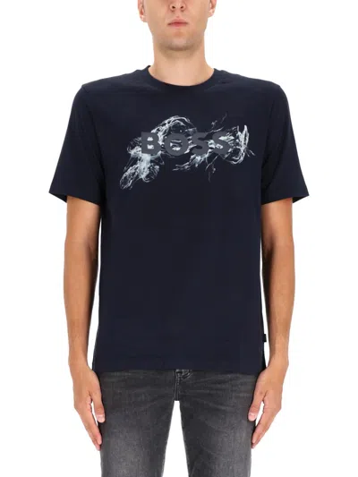 Hugo Boss Thompson Embossed Logo Graphic T-shirt