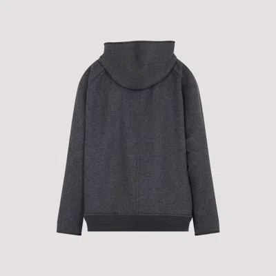 Bottega Veneta Double Face Wool Blouson In Gray