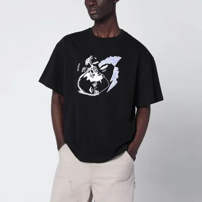 Brain Dead Crack An Egg Printed T-shirt In Black