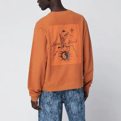 Brain Dead Earth-tone Gargoyle Cotton Sweatshirt