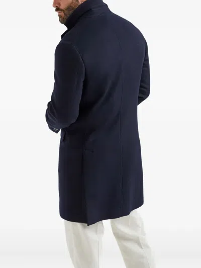 Brunello Cucinelli Cashmere Outwear Jacket In Blue