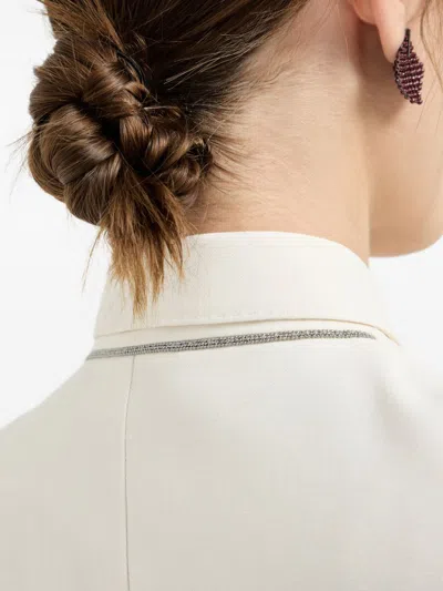 Brunello Cucinelli Women Double-breasted Jacket In Neutral