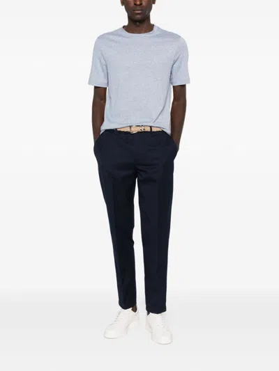 Brunello Cucinelli Linen Blend T-shirt In White