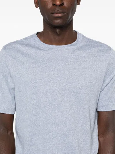 Brunello Cucinelli Linen Blend T-shirt In White