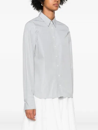 Brunello Cucinelli Pinstripe Shirt With Button-down Design In White