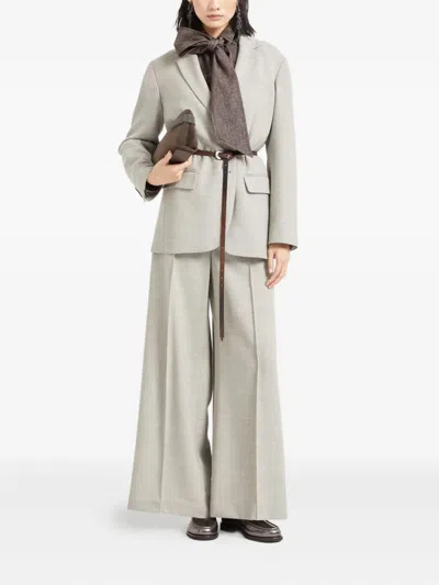 Brunello Cucinelli Shirt With Contrasting Lining In Brown