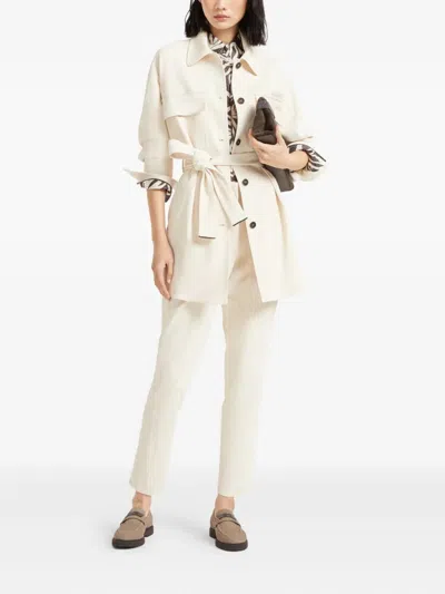 Brunello Cucinelli Silk Blouse In Brown