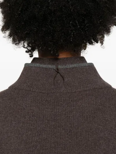 Brunello Cucinelli Cashmere Turtleneck Sweater In Brown