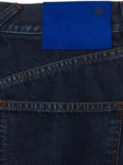 Burberry Blue Cashmere Jeans In Blue