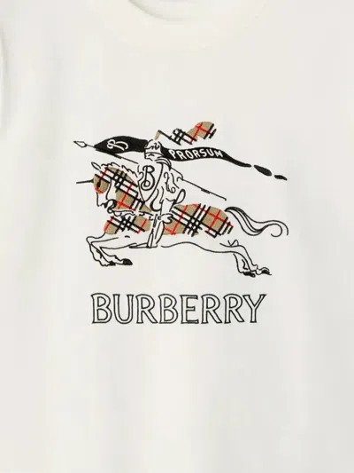 Burberry Equestrian Knight Design Cotton T-shirt In Animal Print