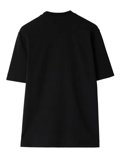 Burberry Short Sleeve T-shirt In Black