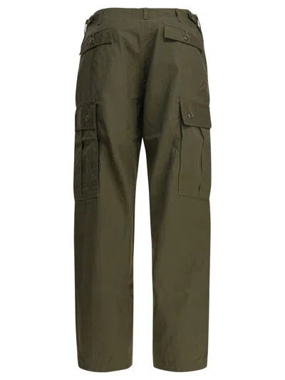 Buzz Rickson's Cotton Poplin Cargo Pants Trousers Green In Green
