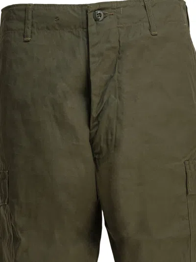 Buzz Rickson's Cotton Poplin Cargo Pants Trousers Green In Green