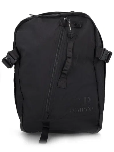 C.p. Company C.p.company Black Polyamide Backpack In Black