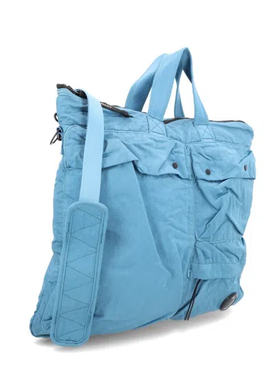 C.p. Company C.p.company Blue Polyamide Shoulder Bag In Blue