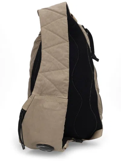 C.p. Company C.p.company Green Polyamide Backpack In Brown