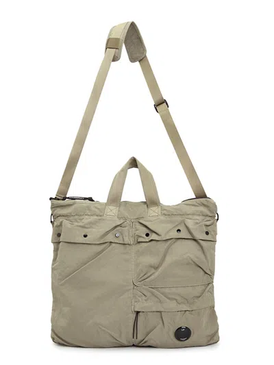 C.p. Company C.p.company Grey Polyamide Shoulder Bag In Green