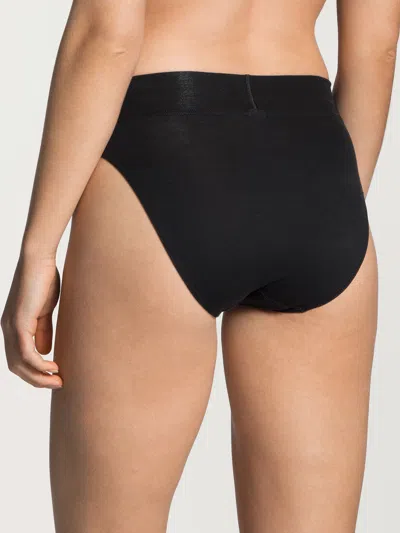 Calida Black Cotton Slip