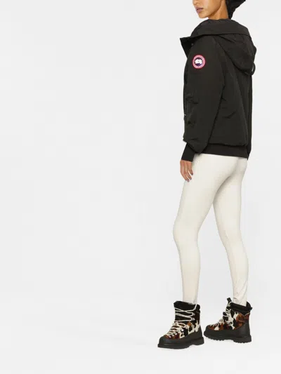 Canada Goose Chilliwack Hooded Shell Down Bomber Jacket In Black