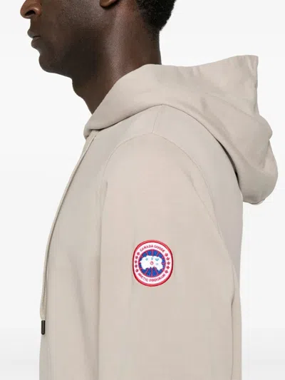 Canada Goose Huron Cotton Pullover Hoodie In Neutral
