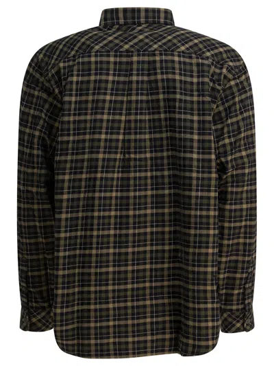 Carhartt Checked Pattern Button-down Collar Shirt In Black