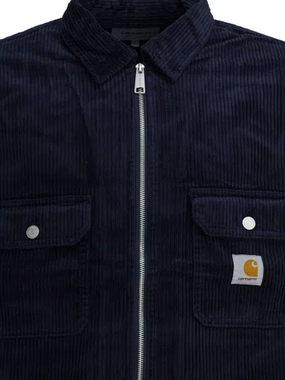 Carhartt Casual Corduroy Jacket Button Cuffs In Blue