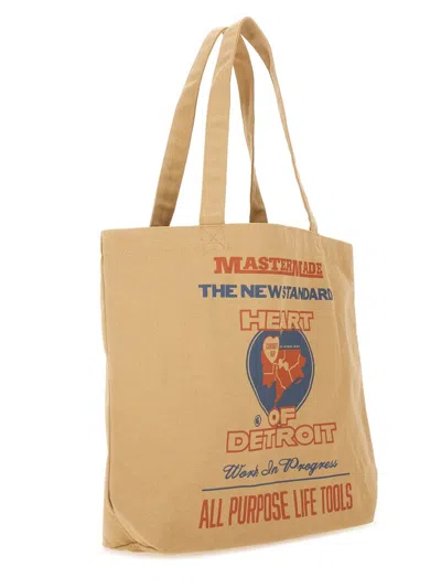 Carhartt Wip Graphic Canvas Tote Bag In Neutral