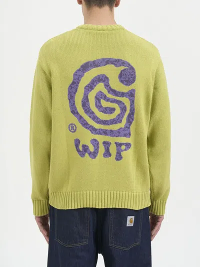 Carhartt Wip Helix Crew Neck Sweater In Green