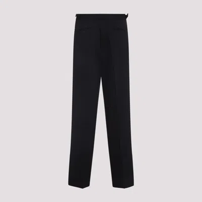 Casablanca Tailored Fit Black Trousers With Classic Waistband In Black