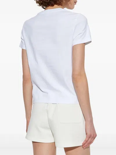 Casablanca Mountain Sports Cropped T-shirt In White