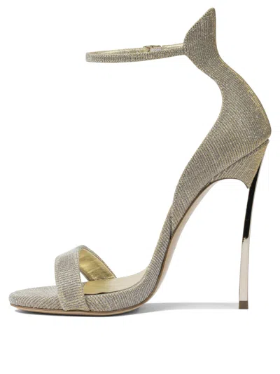 Casadei 125mm Blade Ankle-strap Sandals In Gray