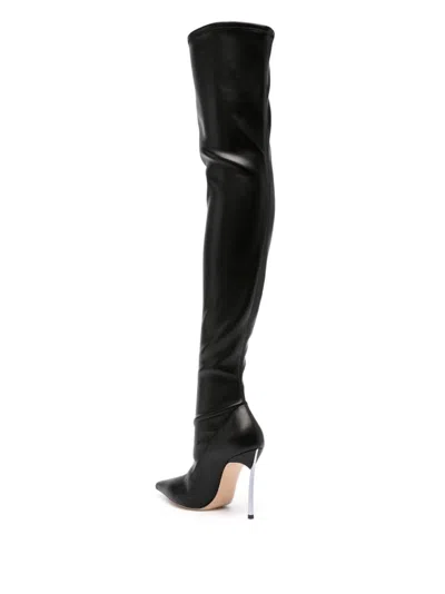 Casadei Superblade Over-the-knee Boots In Black