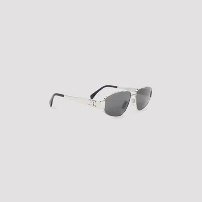Celine Triomphe Metal 03 Sunglasses In Gray