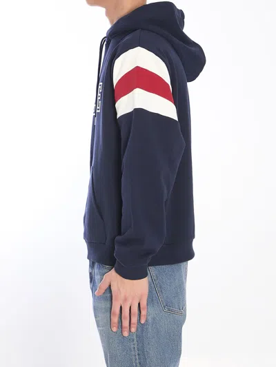 Celine Hoodie With Logo In Blue