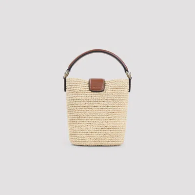 Celine Natural Louise Raffia Handbag