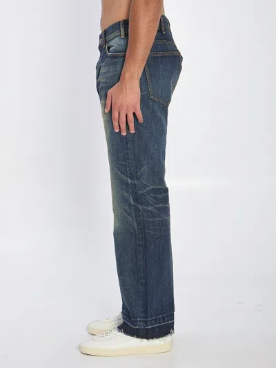 Celine Straight Jeans Wesley In Blue