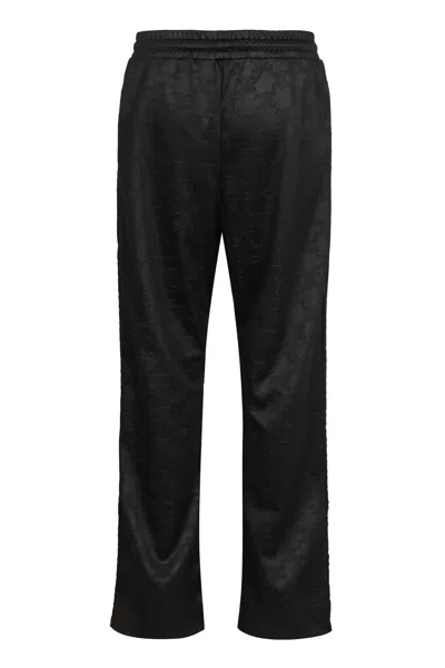 Celine Triomphe Techno Fabric Track Pants In Black
