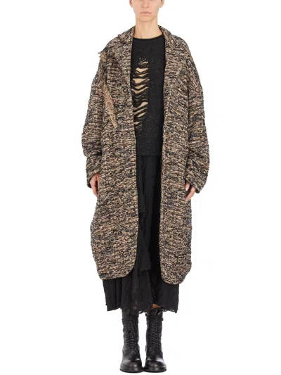 Chiahung Su Wool Single Breasted Coat In Multi