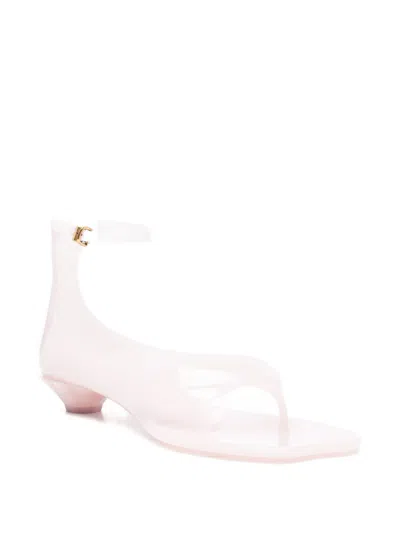 Chloé Chloe Women Pastel Pink Tpu Chloe Jelly Thong Sandals