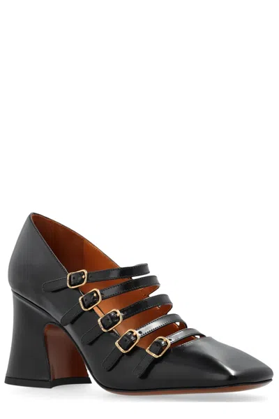 Chloé Janis Leather Pumps In Black