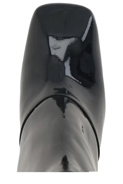 Chloé Black Leather Ankle Boot In Black