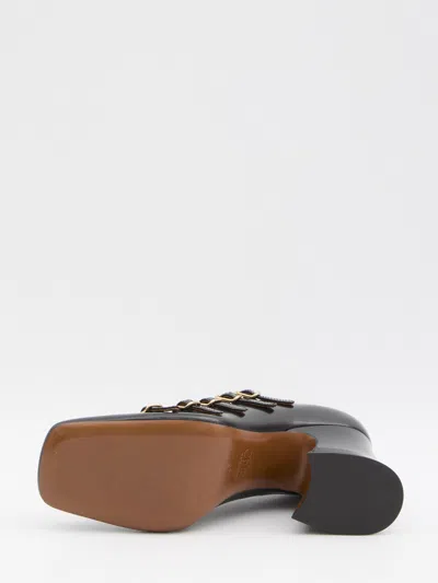 Chloé Janis Leather Pumps In Black