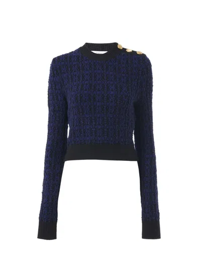 Chloé Navy Wool Pullover In Blue