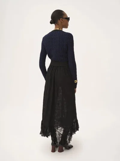 Chloé Navy Wool Pullover In Blue