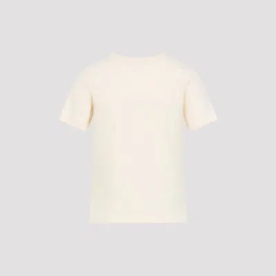 Chloé Peach Orange T-shirt With Ananas Print. In White