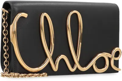 Chloé Chloe Iconic Black Clutch In Black