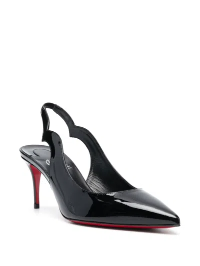 Christian Louboutin Black Leather Heels In Black